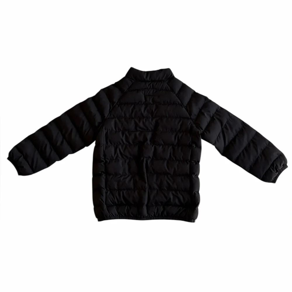 wonder nation Kids Black Puffer Zip Up Jacket with Pockets Boys 5T